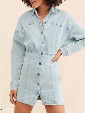 Free People Amber Denim Dress